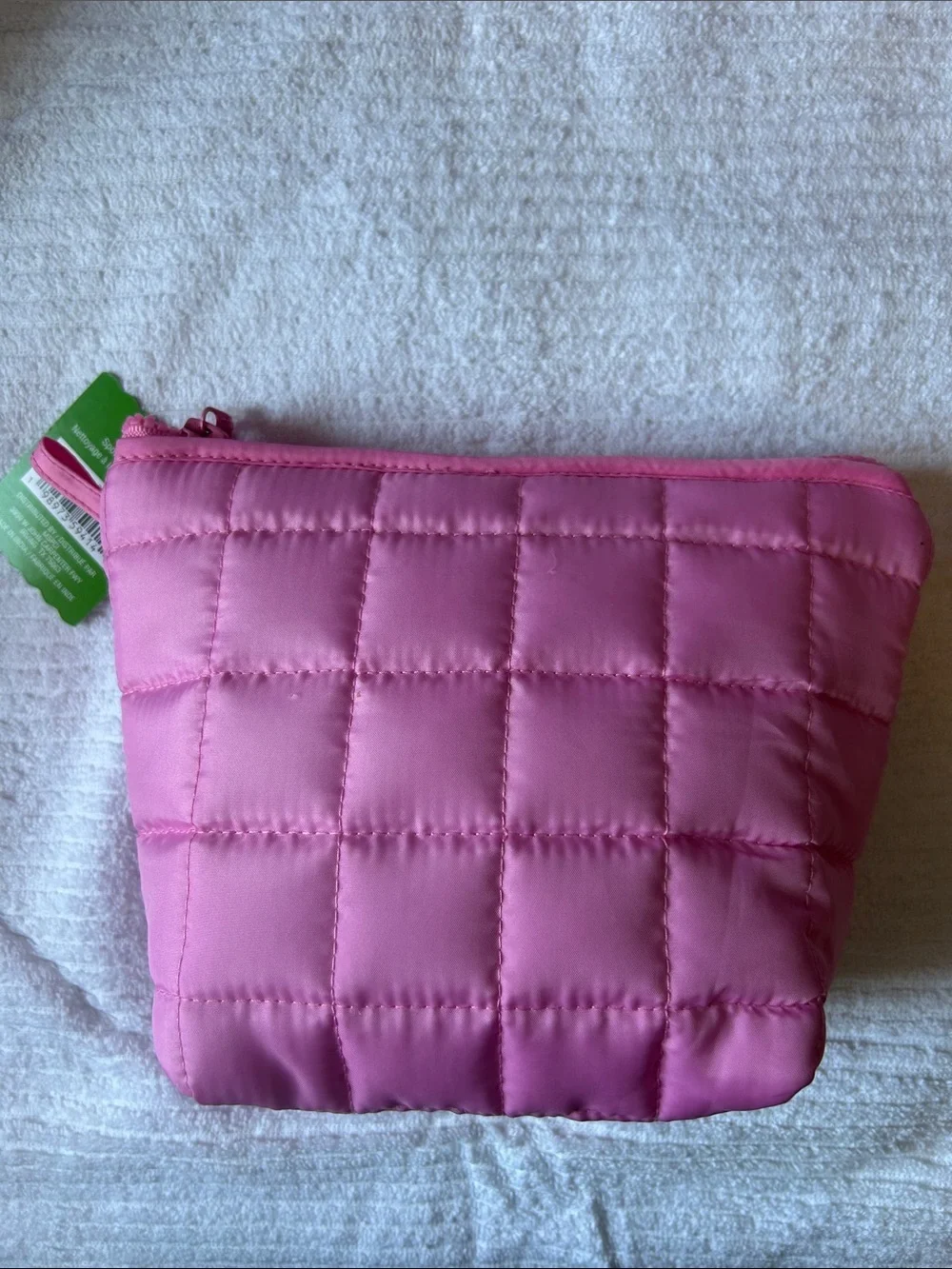 Quilted Pink Cosmetic Pouch - Women Bags